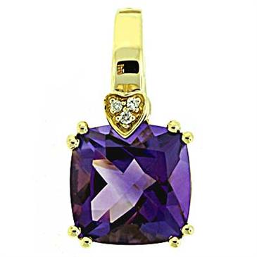 Prima   Amethyst & Diamond Pendant