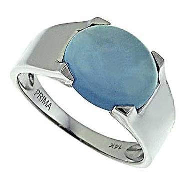 Prima   Blue Chalcedony Ring