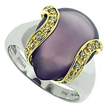 Prima   Diamond And Lavender Chalcedony