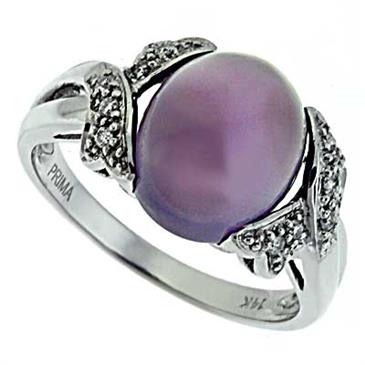 Prima   Diamond And Lavender Chalcedony Ring