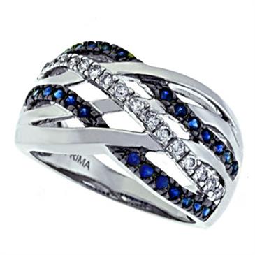 Prima   Diamond And Sapphire Ring