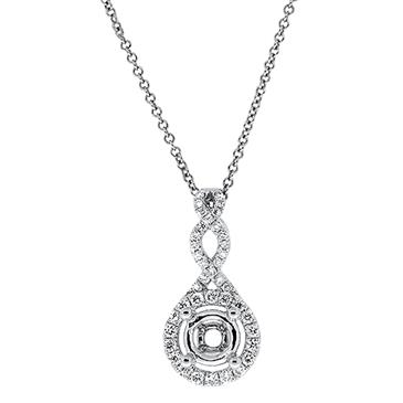 Prima  Diamond Semi Mounts  Pendant