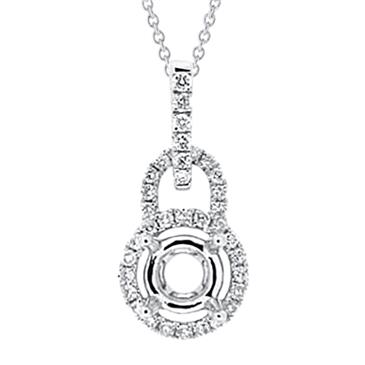 Prima  Diamond Semi Mounts  Pendant