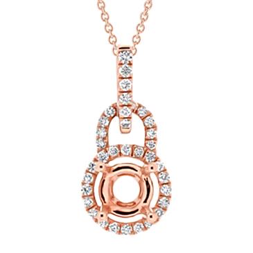 Prima  Diamond Semi Mounts  Pendant