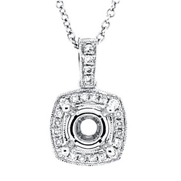 Prima  Diamond Semi Mounts  Pendant