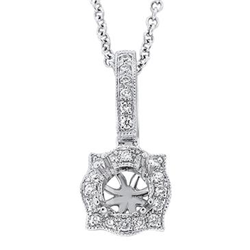 Prima › Diamond Semi Mounts  Pendant