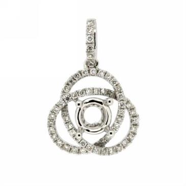 Prima › Diamond Semi Mounts  Pendants