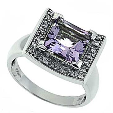 Prima   Pink Amethyst And Diamond Ring