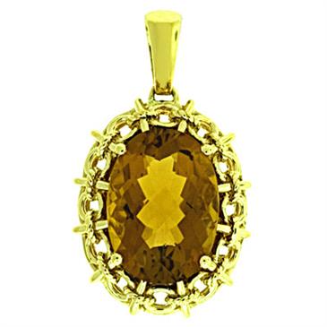 Prima   Whiskey Quartz Pendant