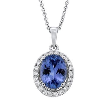 Prima 14k White Gold Gemstone Pendant