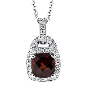 Prima 14k White Gold Gemstone Pendant