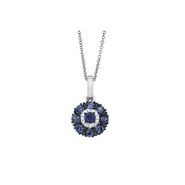 Prima 14k White Gold Gemstone Pendant