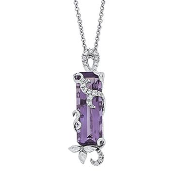 Prima 14k White Gold Gemstone Pendant