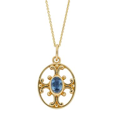 Prima 14k Yellow Gemstone Pendant