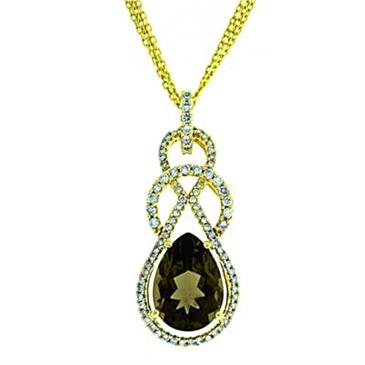 Prima 14k Yellow Gemstone Pendant