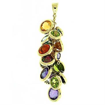 Prima 14k Yellow Gemstone Pendant