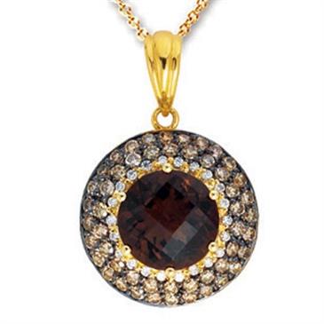 Prima 14k Yellow Gemstone Pendant