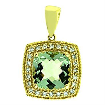 Prima 14k Yellow Gemstone Pendant