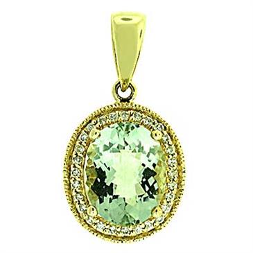 Prima 14k Yellow Gemstone Pendant