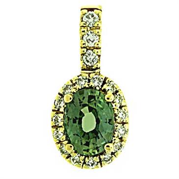 Prima 14k Yellow Gemstone Pendant