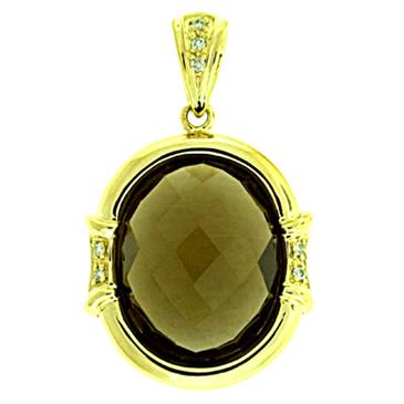 Prima 14k Yellow Gemstone Pendant