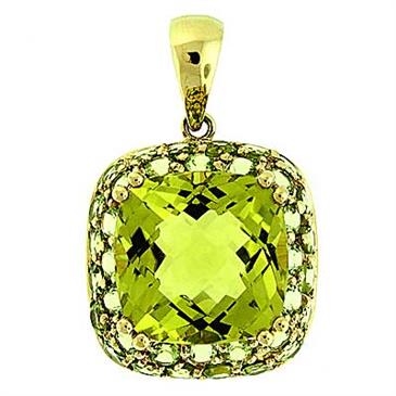 Prima 14k Yellow Gemstone Pendant