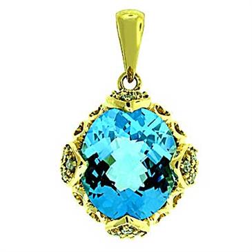 Prima 14k Yellow Gemstone Pendant