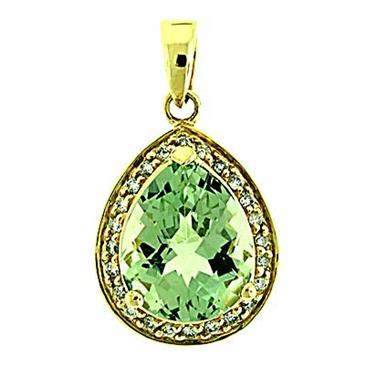 Prima 14k Yellow Gemstone Pendant