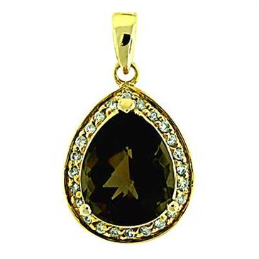 Prima 14k Yellow Gemstone Pendant