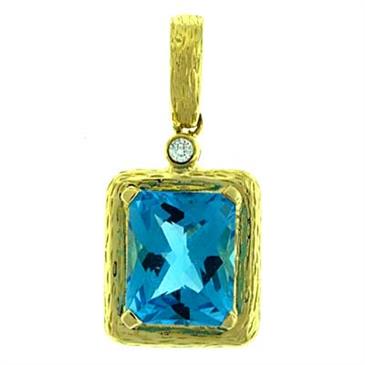 Prima 14k Yellow Gemstone Pendant