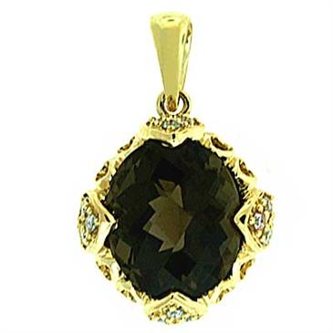 Prima 14k Yellow Gemstone Pendant