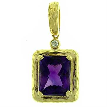 Prima 14k Yellow Gemstone Pendant