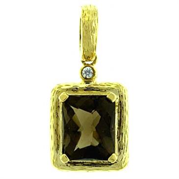 Prima 14k Yellow  Gemstone Pendant