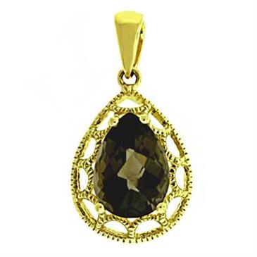 Prima 14k Yellow  Gemstone Pendant