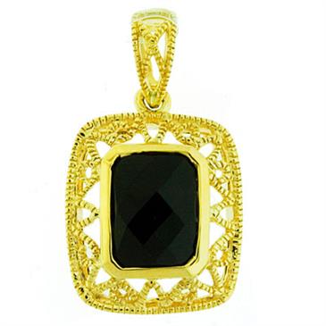 Prima 14k Yellow Gemstone Pendant