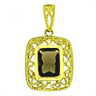 Prima 14k Yellow Gemstone Pendant