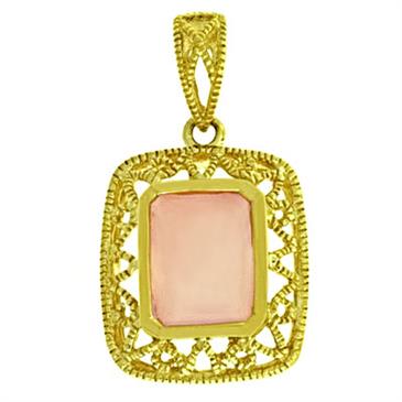 Prima 14k Yellow Gemstone Pendant