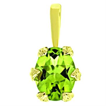 Prima 14k Yellow Gemstone Pendant