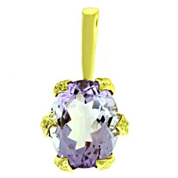 Prima 14k Yellow Gemstone Pendant