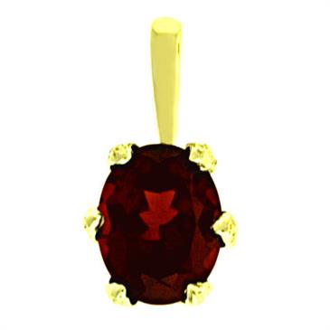 Prima 14k Yellow Gemstone Pendant