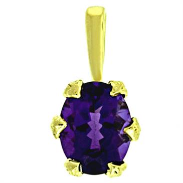 Prima 14k Yellow Gemstone Pendant