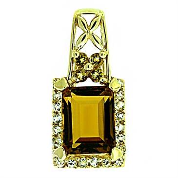 Prima 14k Yellow Gemstone Pendant