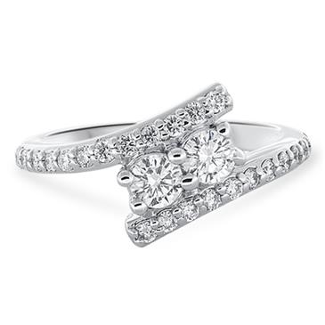 Prima 2 Stone Diamond Ring