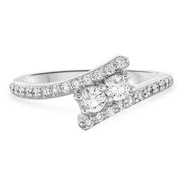 Prima 2 Stone Diamond Ring