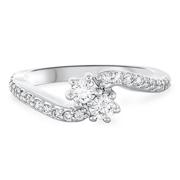 Prima 2 Stone Diamond Ring