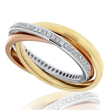 Prima 3 Rolling Diamond Eternity Band