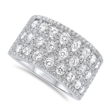 Prima 3 Rows Maze Diamond Ring