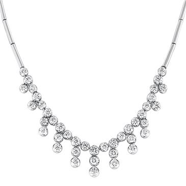 Prima 3Ct Diamond Drops Necklace