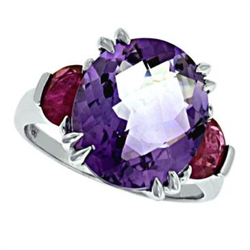 Prima Amethyst And Pink Sapphire Ring