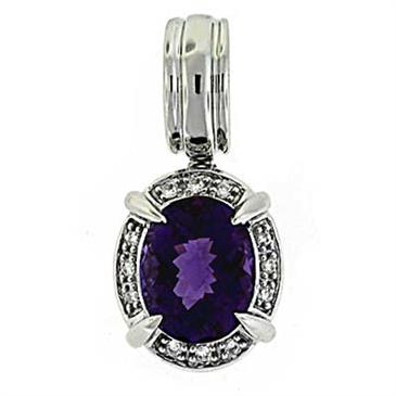 Prima Amethyst & Diamond Pendant